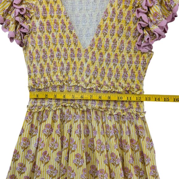 Yellow and Pink Floral Dress - Picture 8 of 12